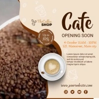 cafe shop Instagram Post template