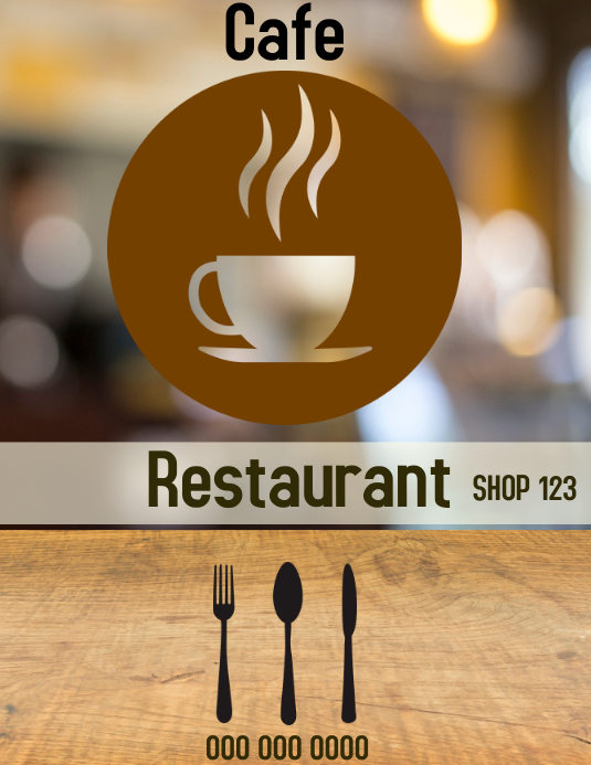 CAFETERIA Template PosterMyWall