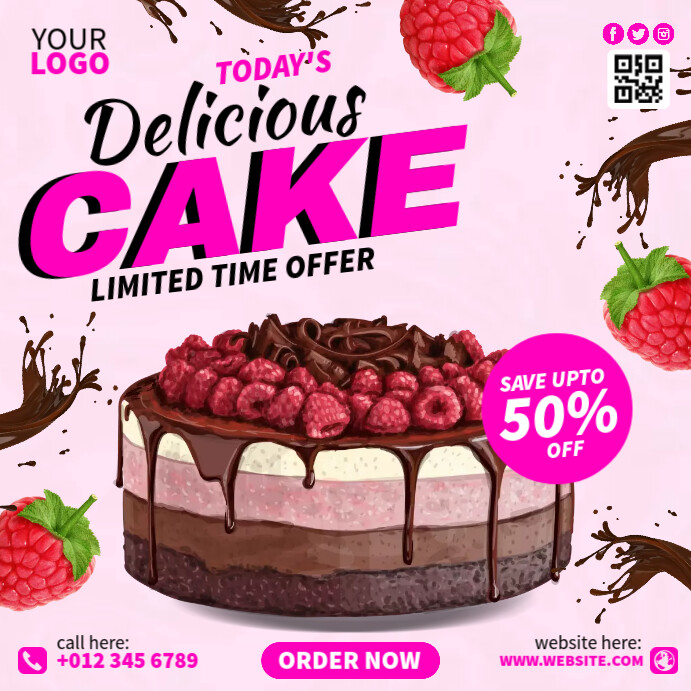 Cake Ads Template | PosterMyWall