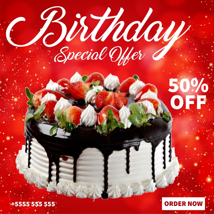 Cake advertising poster Template | PosterMyWall