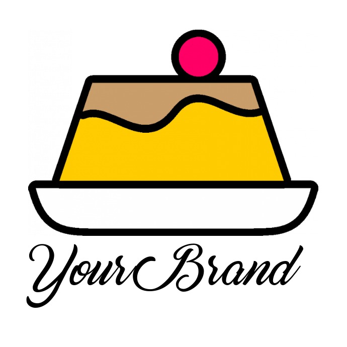 cake bread pudding logo Template | PosterMyWall