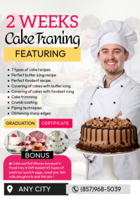 Cake Decorating Classes Posters Template | PosterMyWall