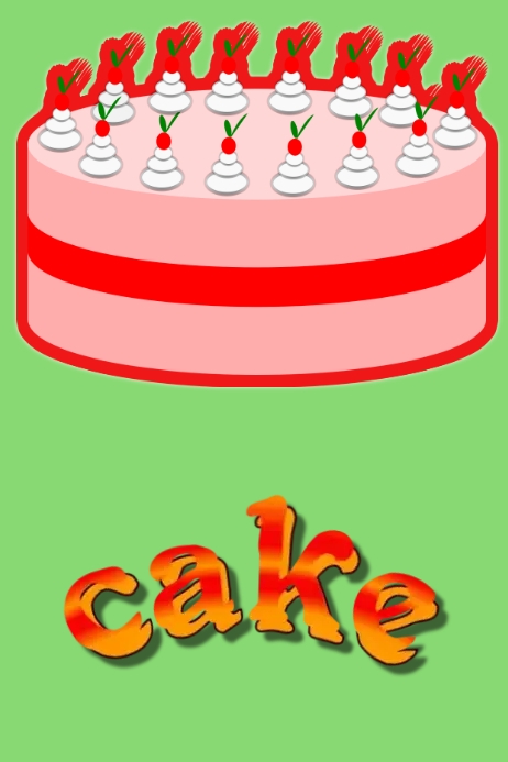 cake Poster template
