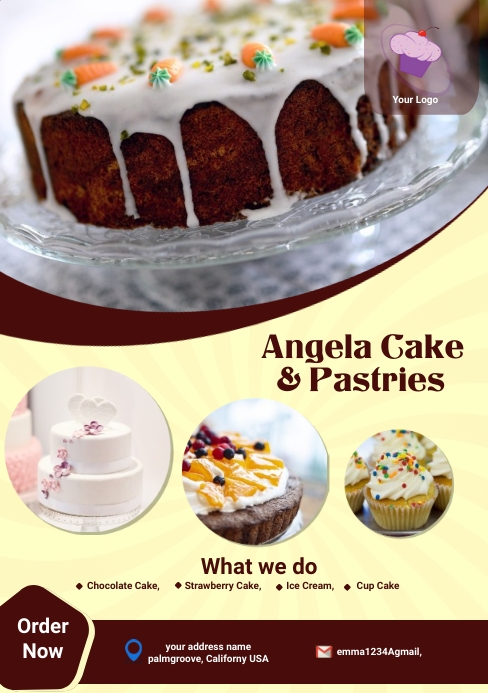 Cake Flyer Examples Cake Flyer Template | PosterMyWall