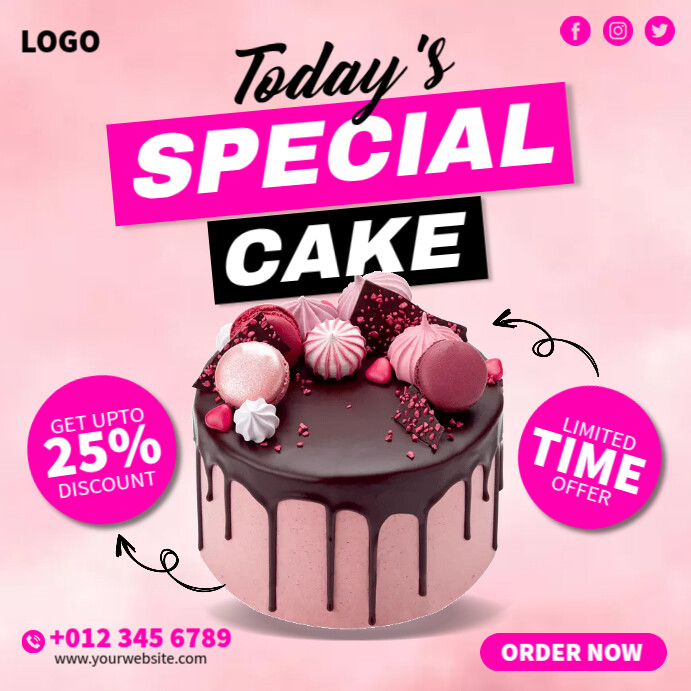 Cake Food Ads Template | PosterMyWall