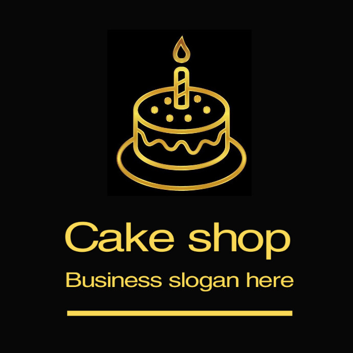 Cake logo template