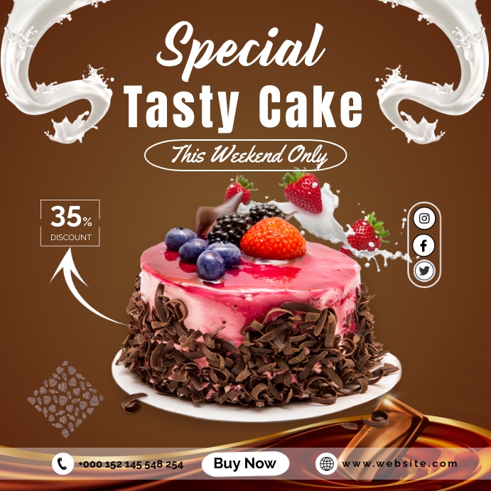 Cake Course Poster Cake poster Template | PosterMyWall