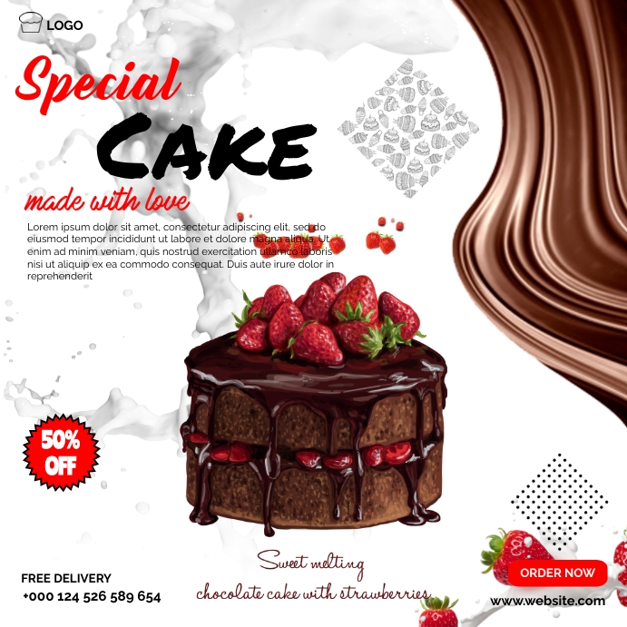Cake Course Poster Cake poster Template | PosterMyWall