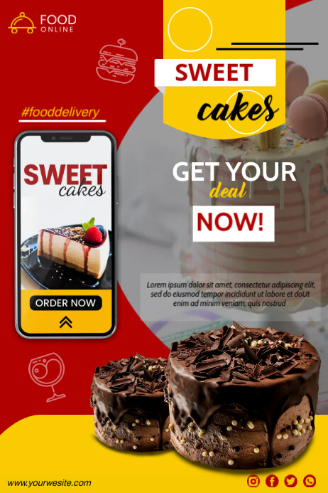Cake Course Poster Cake Poster Template | PosterMyWall