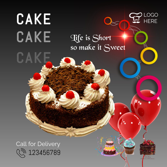 cake poster Template | PosterMyWall