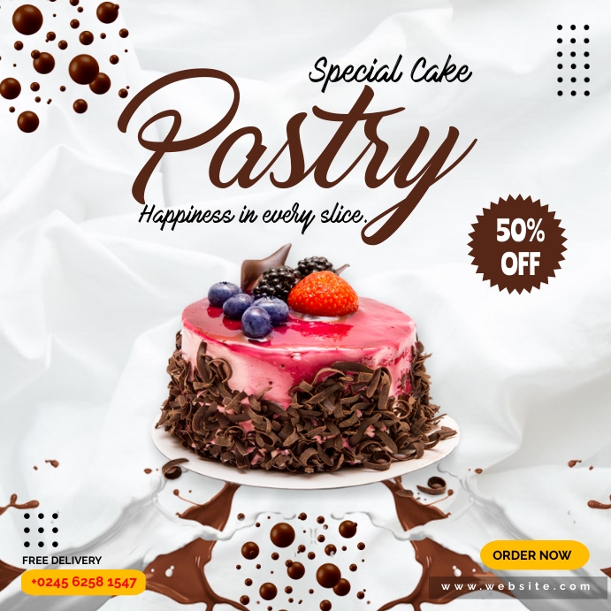 Cake Course Poster Cake poster Template | PosterMyWall