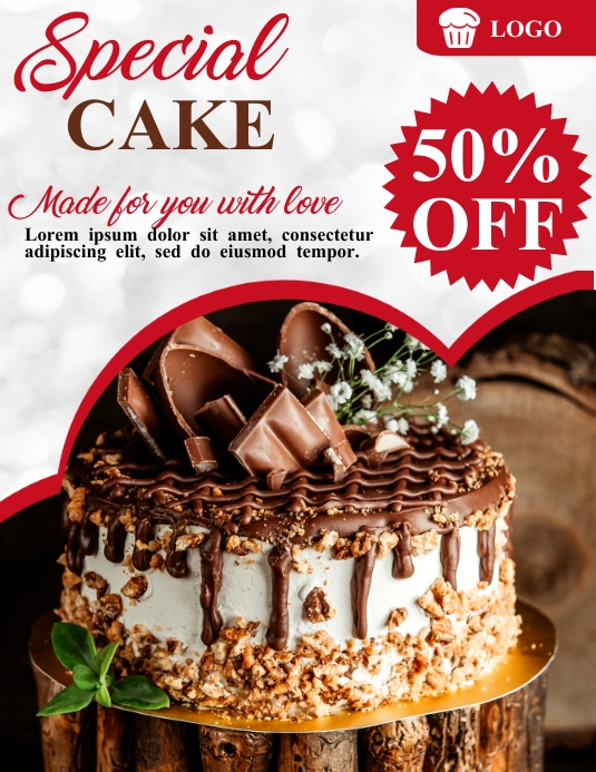 Cake Course Poster Cake promotion poster Template | PosterMyWall