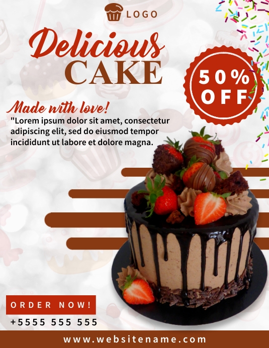 Cake promotion poster Template | PosterMyWall