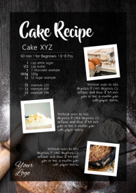 Cake Blog Examples Cake Recipe Cooking Baking Food Sweets Blog Template | PosterMyWall
