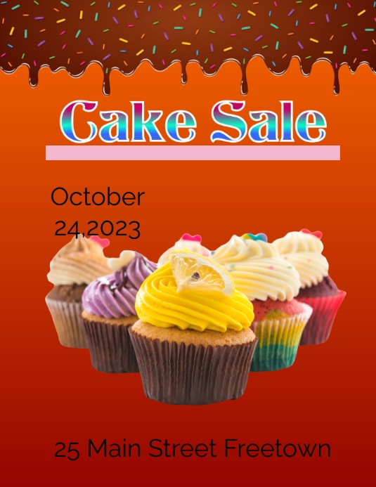Cake Sale Template PosterMyWall cake-sale-template-postermywall