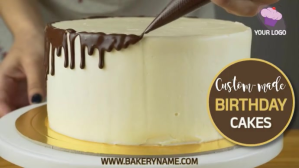 Brown Bakery Promotion Digital Display Template