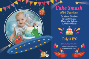 Blauw Children's Birthday Event Label Template