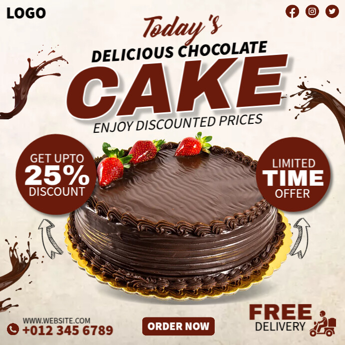 Copy of Cake Template Ads | PosterMyWall