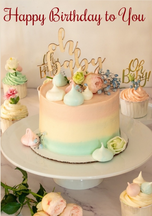 Cake Topper 1 Template PosterMyWall