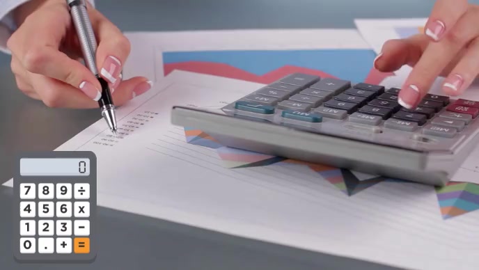 Calculator YouTube Thumbnail template