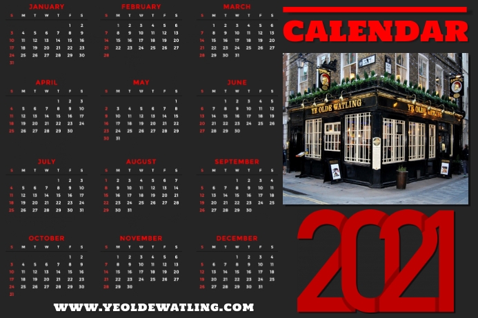 Calendar 2021 Business Poster Template Postermywall small business calendar 2021