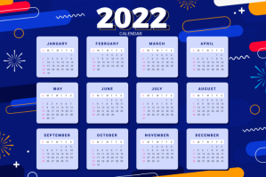 Calendar 2022 Label template