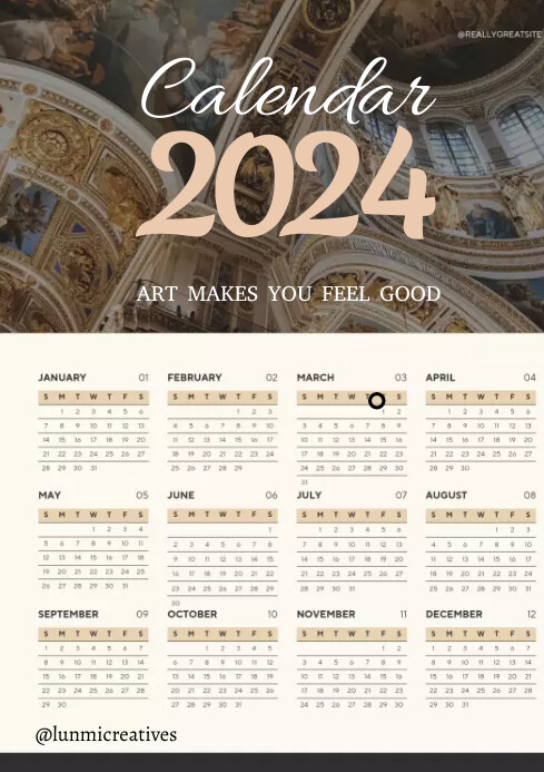 Calendar Template PosterMyWall