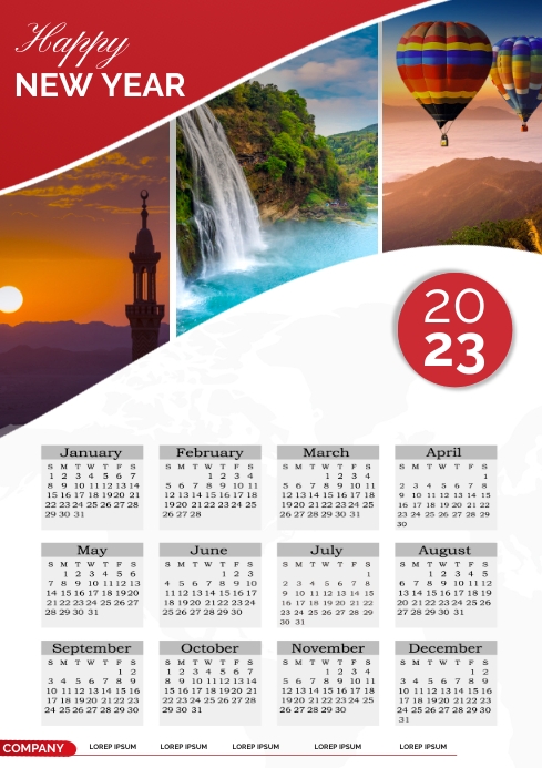 Calendar Template | PosterMyWall Calendar Template | PosterMyWall