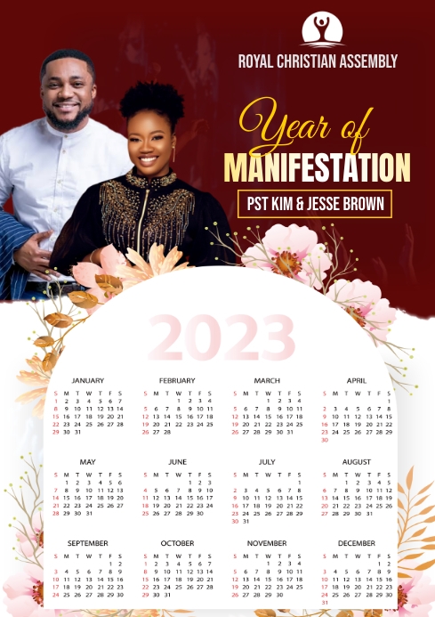 Calendar Template | PosterMyWall Calendar Template | PosterMyWall