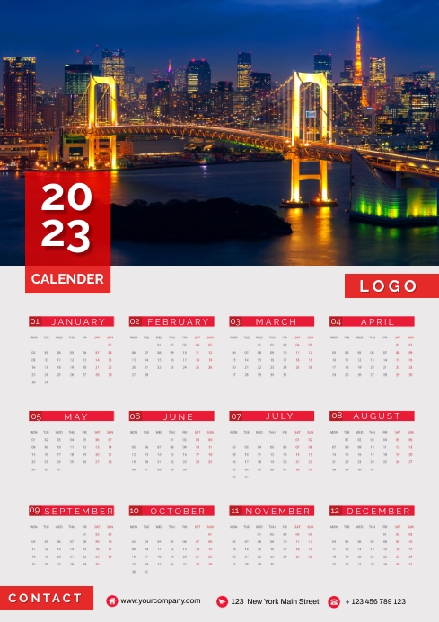 Calendar Template | PosterMyWall