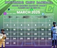 Calendar fundraiser Large Rectangle template