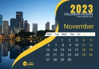 Calendar November 2023 A5 template