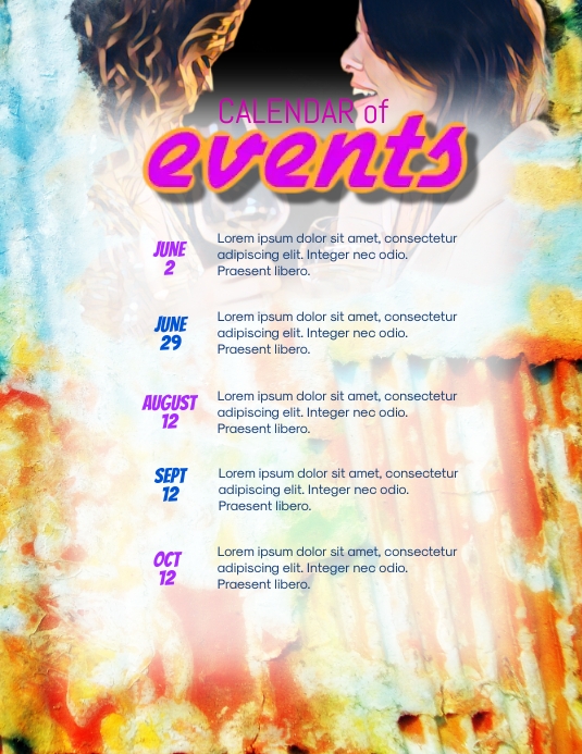 Calendar Of Events Flyer Template PosterMyWall calendar-of-events-flyer-template-postermywall