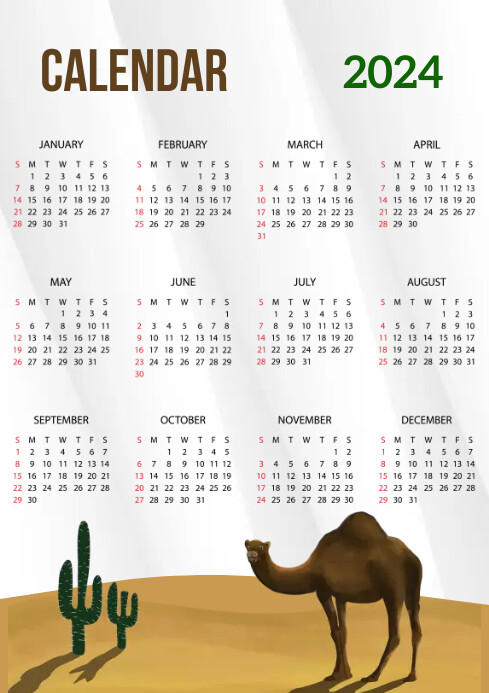 Calendar Poster Template PosterMyWall