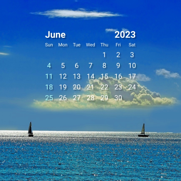 Copy of Calendar spring;summer june | PosterMyWall