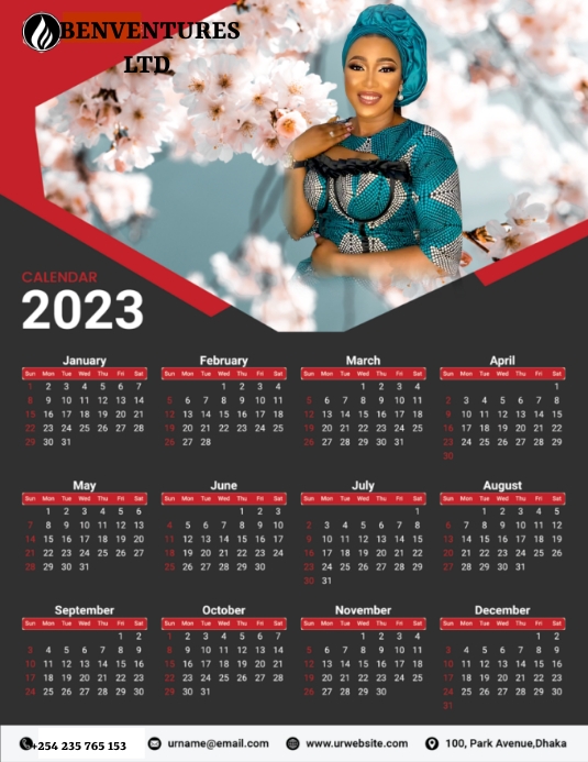 Calendar template | PosterMyWall