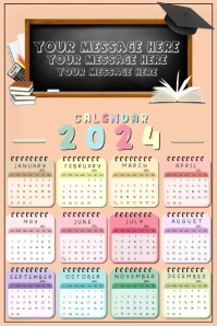 Calender 2024 Plakkaat template