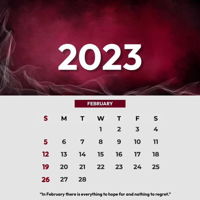 calender Instagram Post template