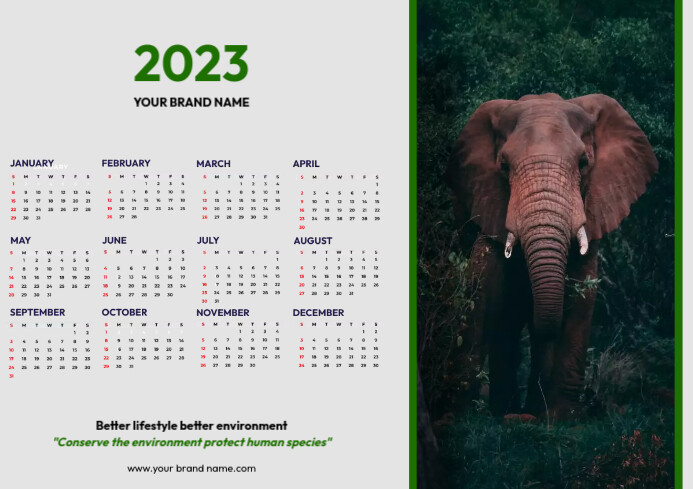 calender template A3