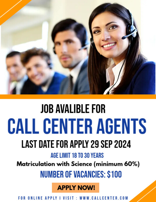 Call Center Template | PosterMyWall