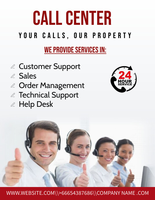Call center Template | PosterMyWall