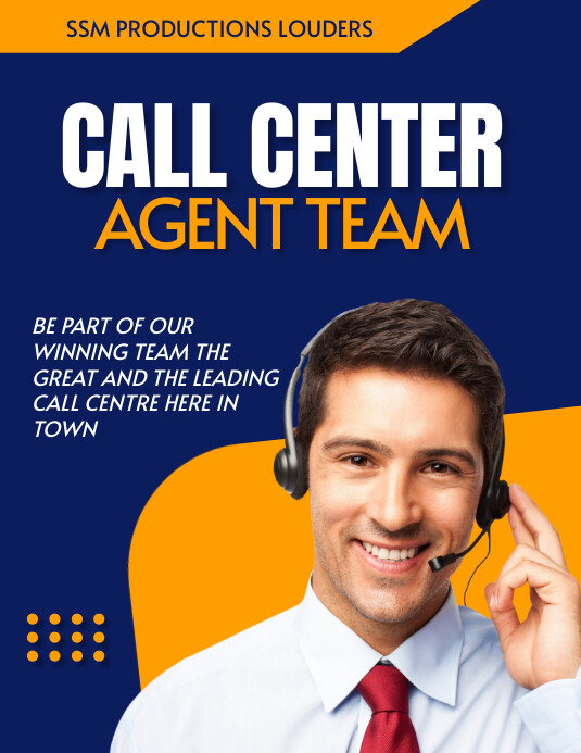call center Flyer (US Letter) template