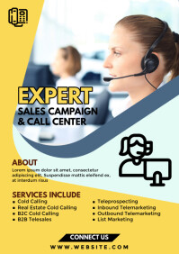 Sales Campaign And Call Center Services Template | PosterMyWall