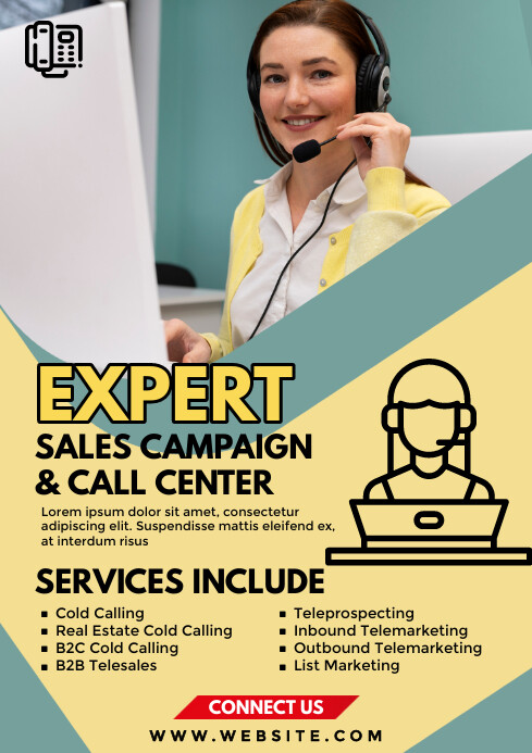 Call Center Flyer Template | PosterMyWall
