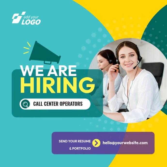 Call Center Hiring Instagram Post Template PosterMyWall