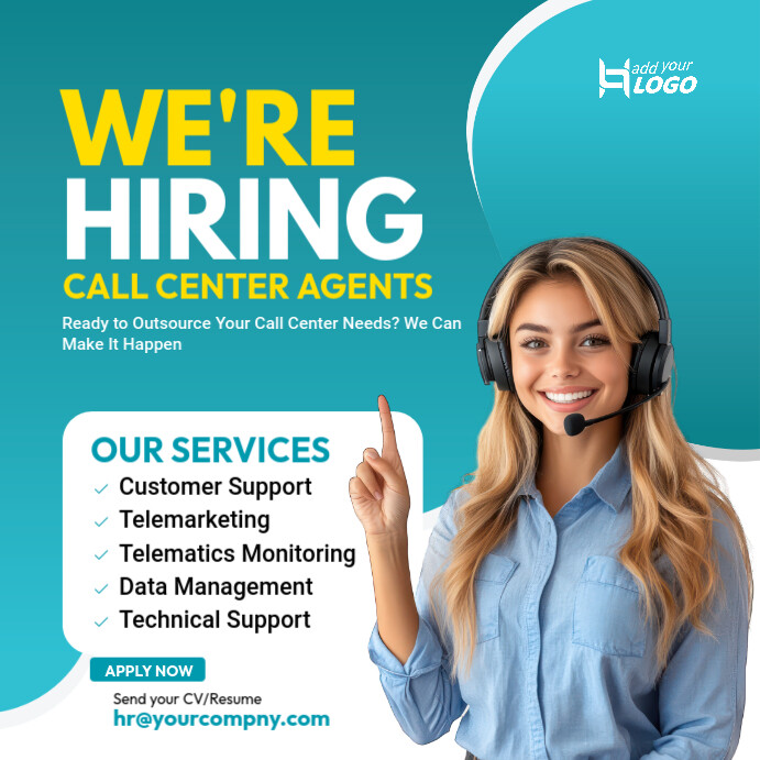 Copy of Call Center Job Instagram Post | PosterMyWall