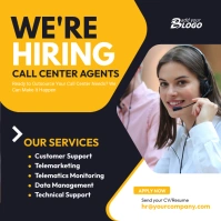 Call Center Service Square (1:1) template