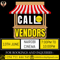 call for vendors Instagram na Post template