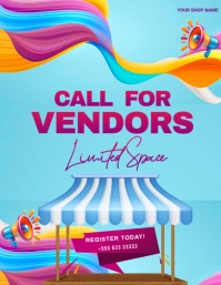 Call For Vendors Flyer (us Letter) template