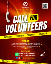 Rojo Volunteer Recruitment Instagram Portrait Template